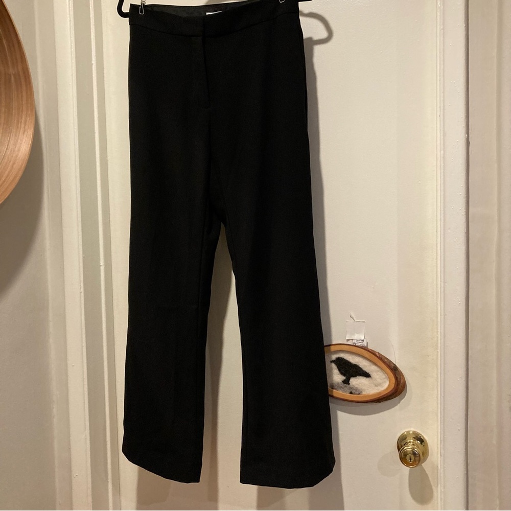 Zara Fluid Flare Pants Blogger Favorite Flared Long Flowing Trousers - Picture 2 of 15